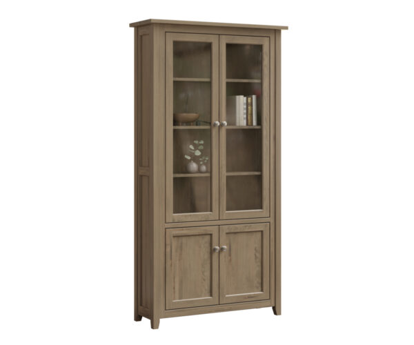 L&#038;N-Woodworking-Premier-80in-Bookcase-Brown-Maple-FC-Belair