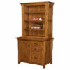 Boston 1 Door Credenza with Bookcase Topper