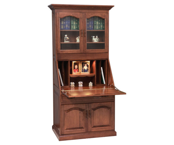 Executive Deluxe Secretary Desk With Doors - Image 2