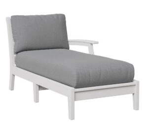 Classic Terrace Arm Chaise Lounge - Left