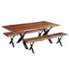 Walnut Dining Table - Railroad Legs - Image 3