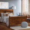 Old Classic Sleigh Bookcase Headboard - Image 2