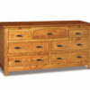 Flush Mission 7 Drawer Dresser With Jewelry Drawers