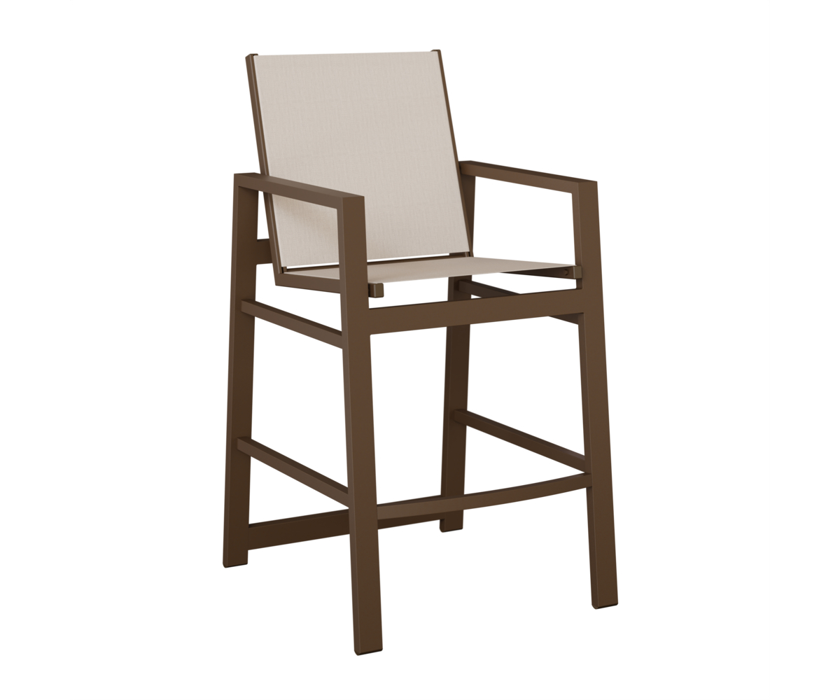 Vida Sling Chair Balcony Height Mesquite Wood Vein Augustine Oyster None