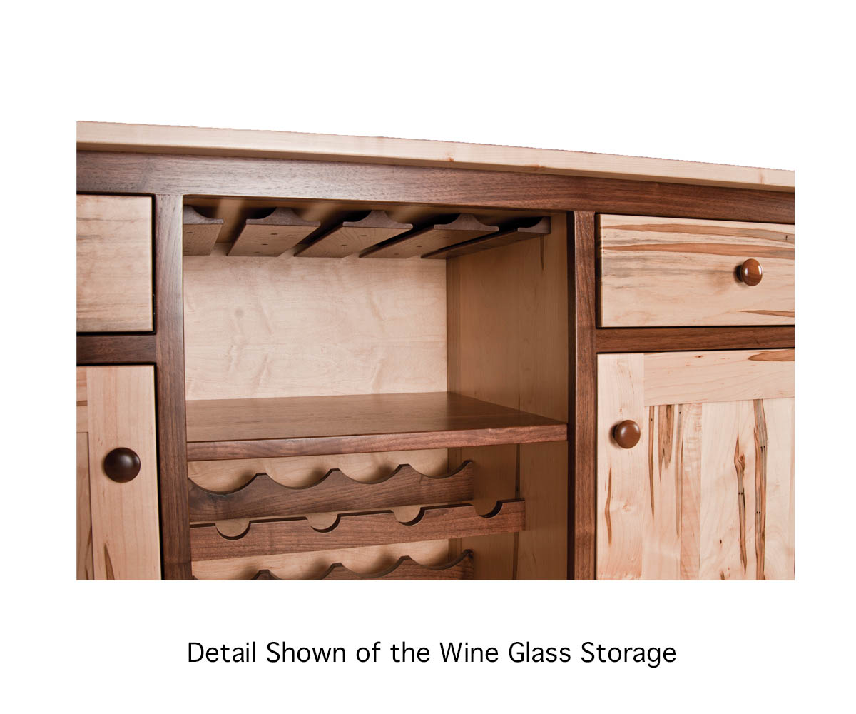 Wine Cabinet - Curved Legs - Image 2