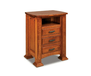 Lexington 3 Drawer Open Nightstand