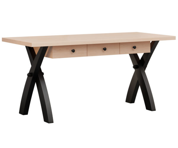 Weston Open Desk with Drawers - Image 4