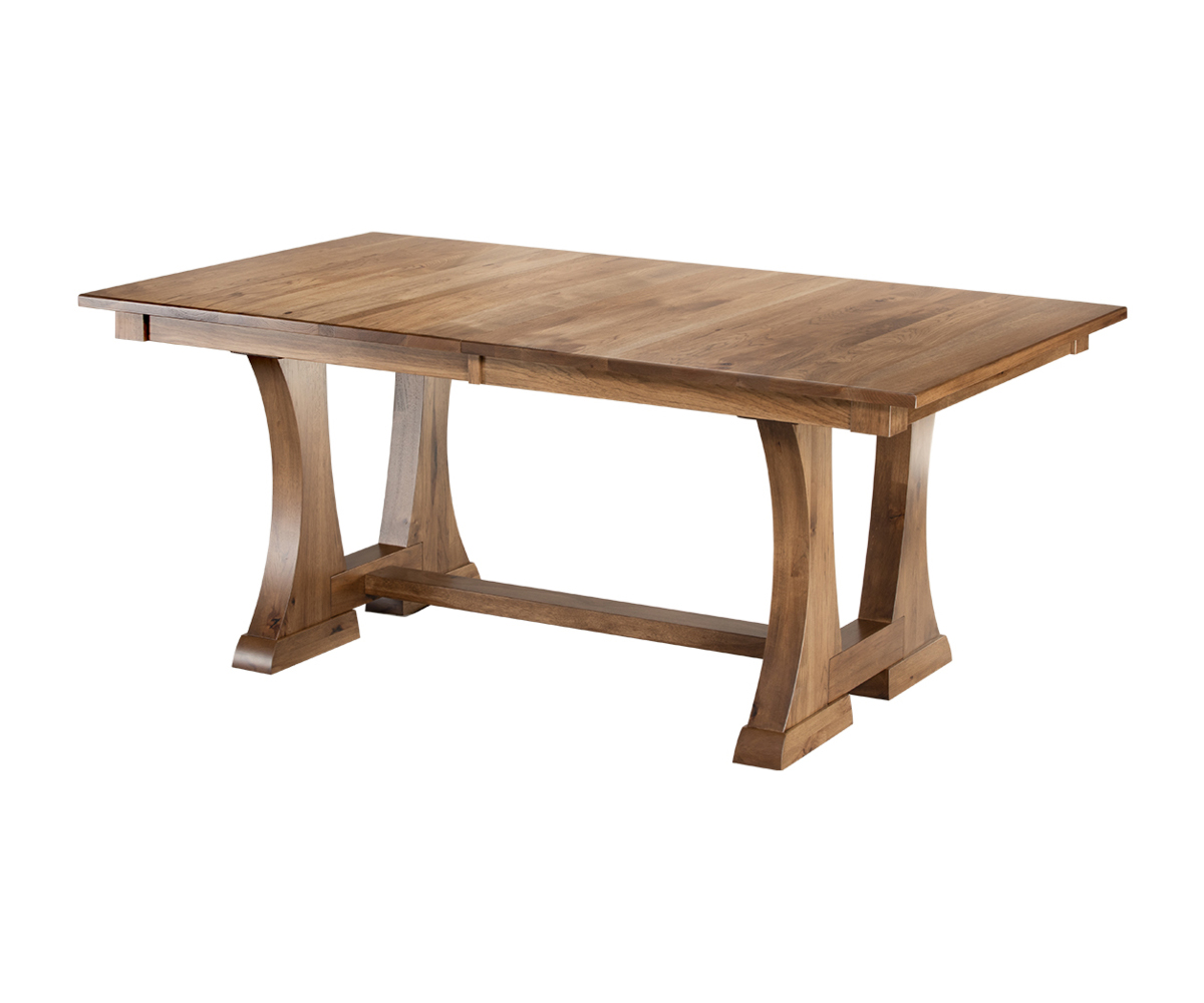 NWP T 690 Rexburg Trestle Rustic Hickory Lite Walnut Stain 002