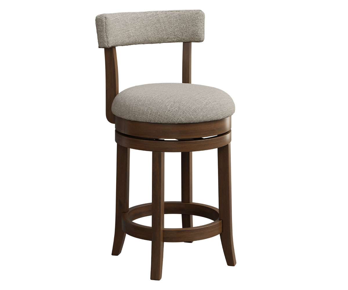 1155F Oakland Wood Caviar Barstool 24in. Brown Maple OCS Cappuccino