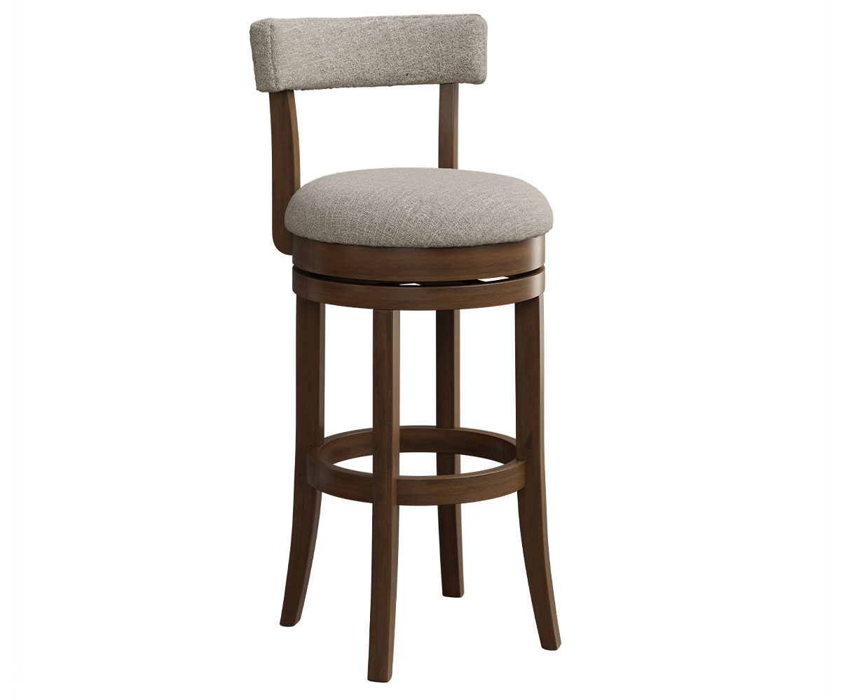 1156F Oakland Wood Caviar Barstool 30in. Brown Maple OCS Cappuccino
