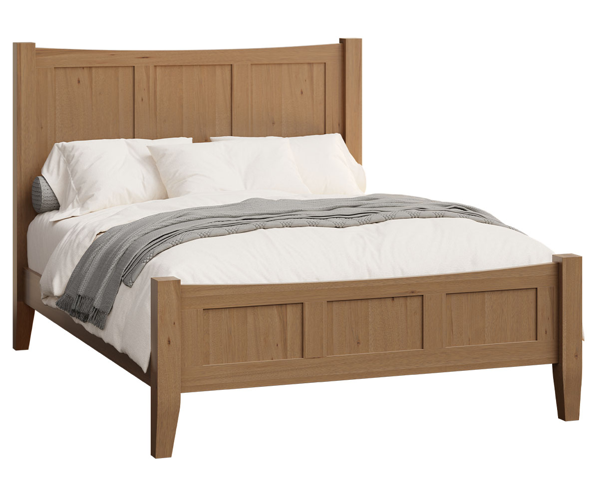 Ashland Queen Bed Rustic Hickory OCS Tundra