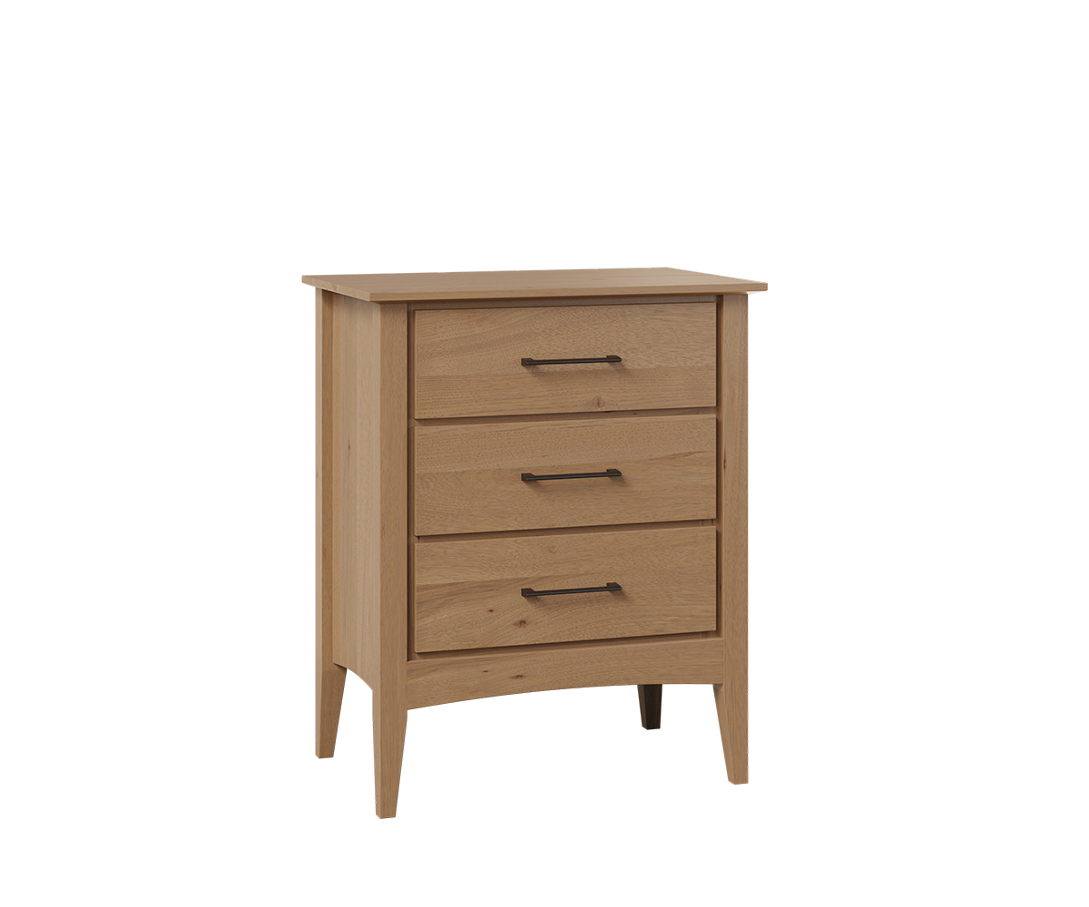 Atlantic 27in Nightstand Rustic Hickory OCS Tundra