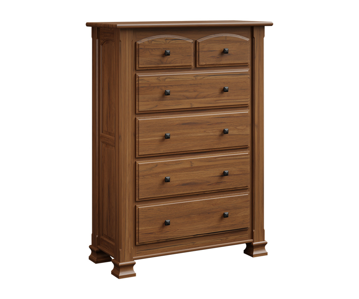 SWW CHC6 Schwartz Woodworking Charleston Chest Rustic Hickory FC Almond 2