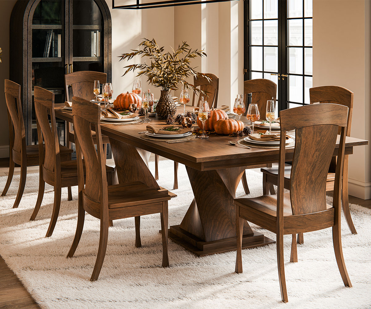 West Point Woodworking Lexington Collection Thanksgiving Room Setting Final Cropped