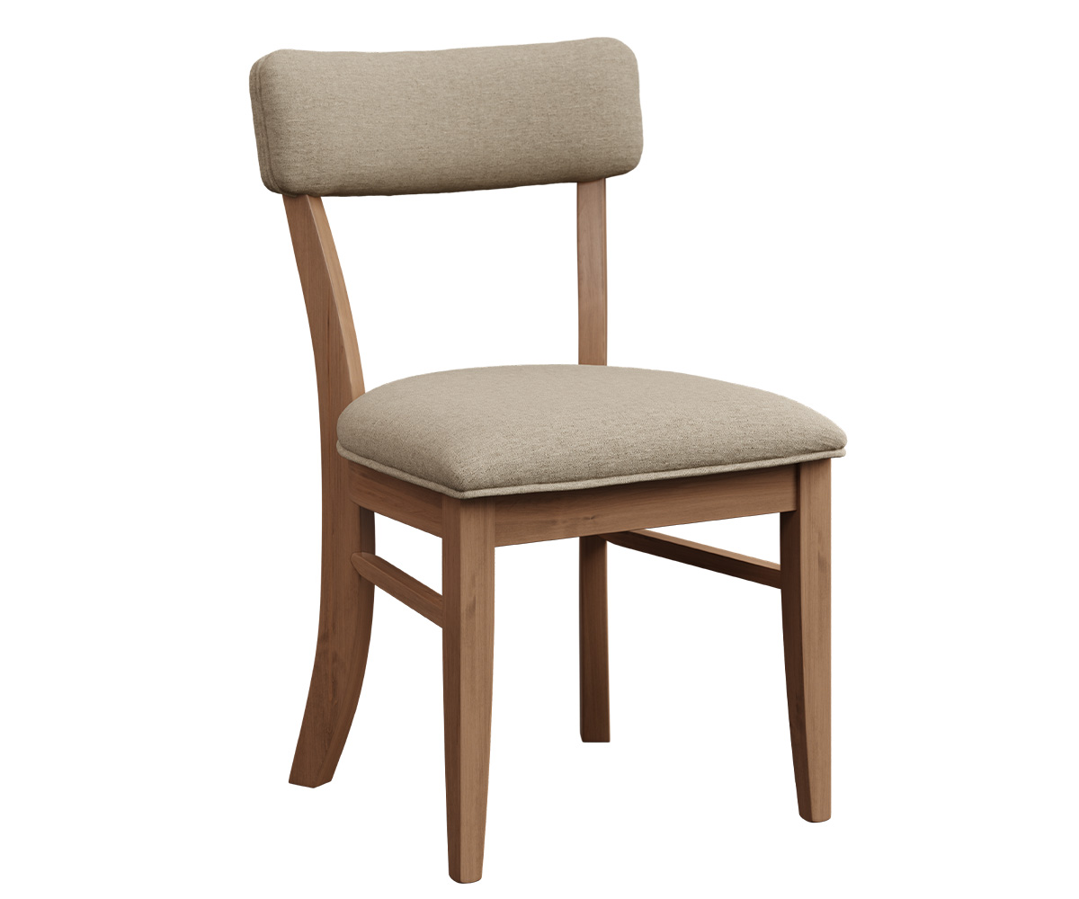 361 GSC Urban Barnwood Geneva Side Dining Chair Brown Maple FC Sandstone Heatland Fabrics