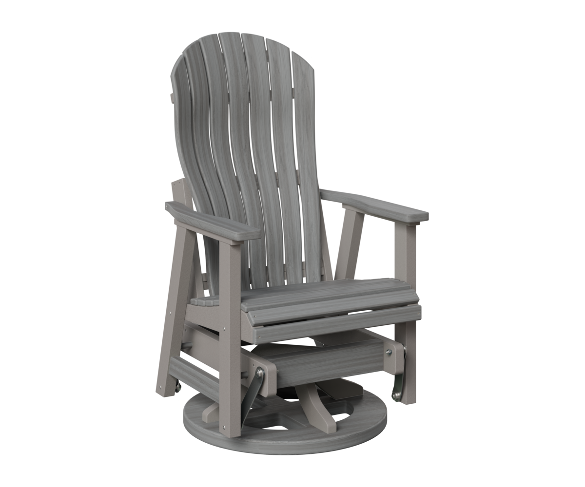 Berlin Gardens Contour Swivel Glider Driftwood Grey Light Grey