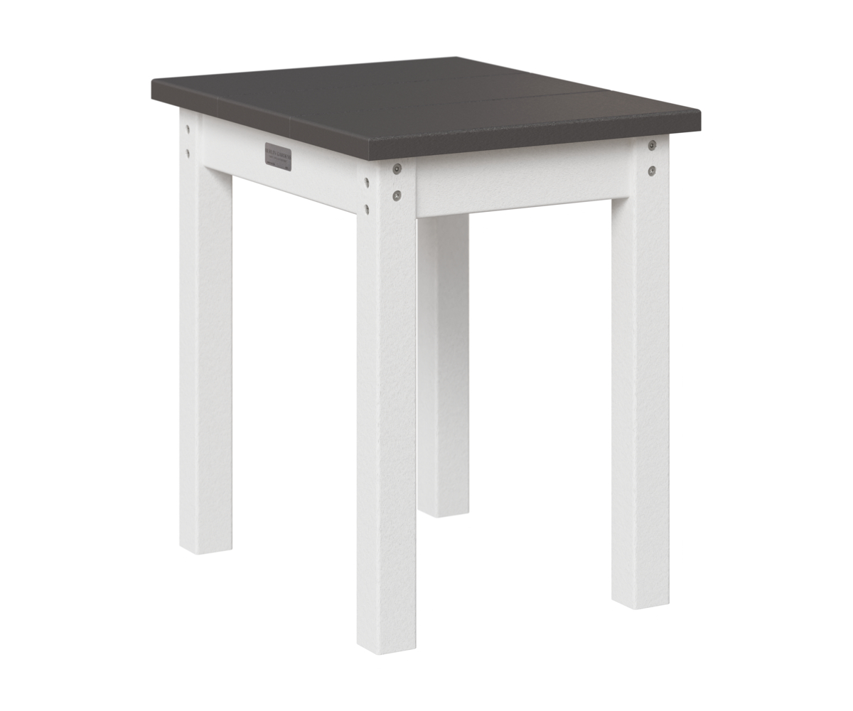 Economy End Table Smoke Grey White