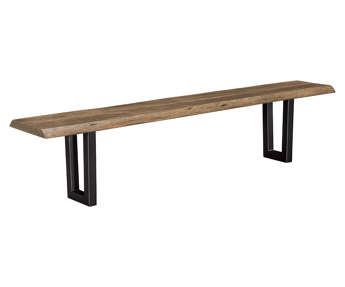 Live Edge Rough Sawn Bench Lifestyle Bench Base