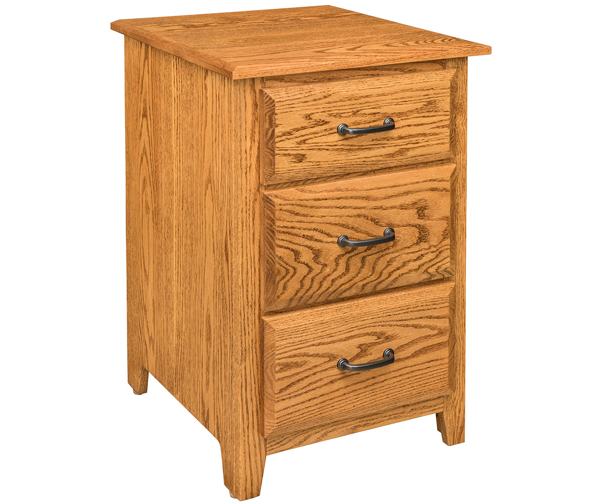 SF 0004 Eckenridge Nightstand EN1403 Oak with Medium Walnut