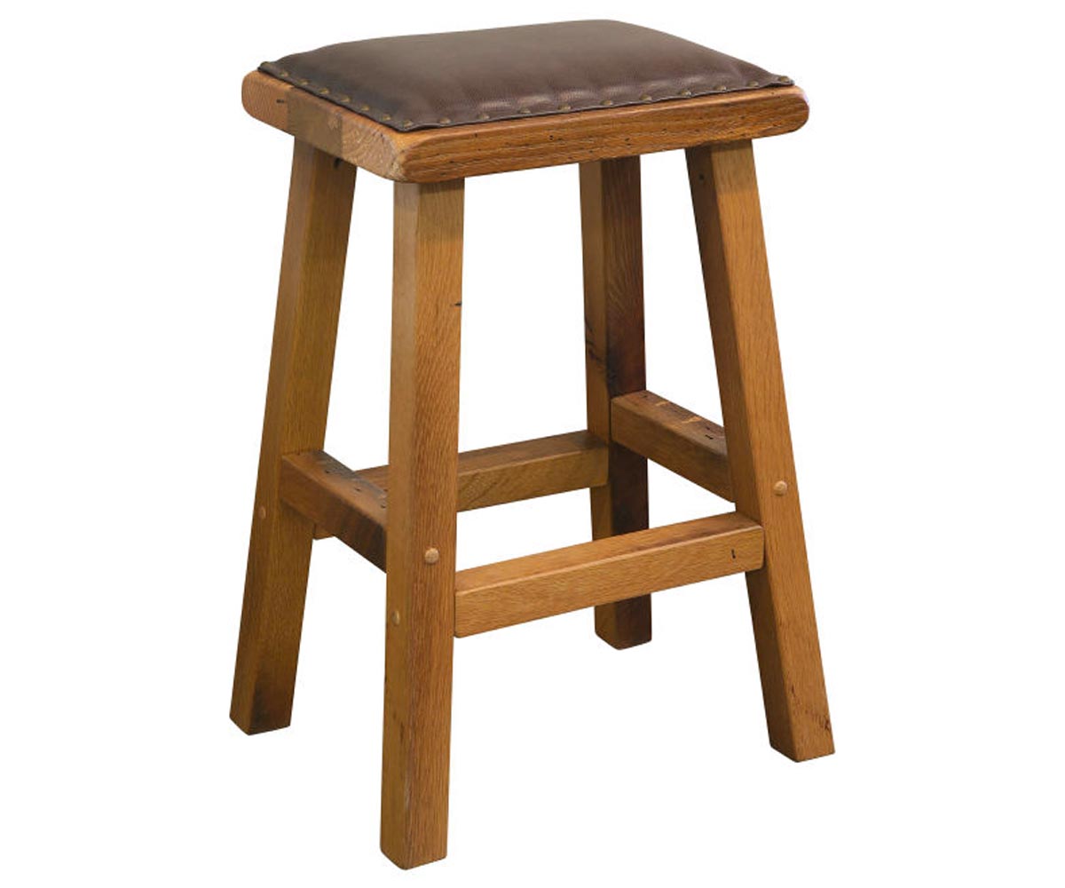 UBF Bar Stool with Leather Seat