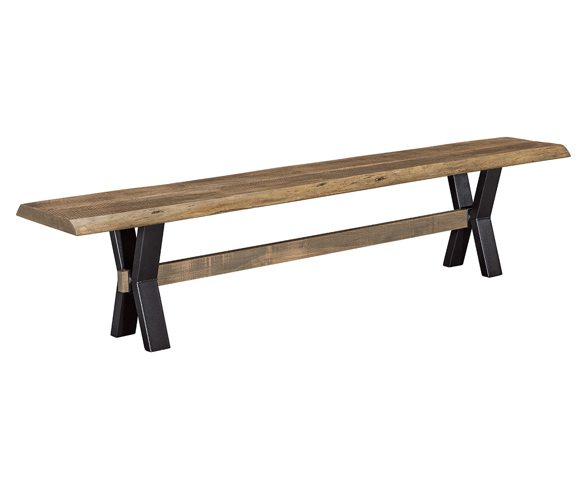 WPW Live Edge Rough Sawn Bench El Dorado Bench Base
