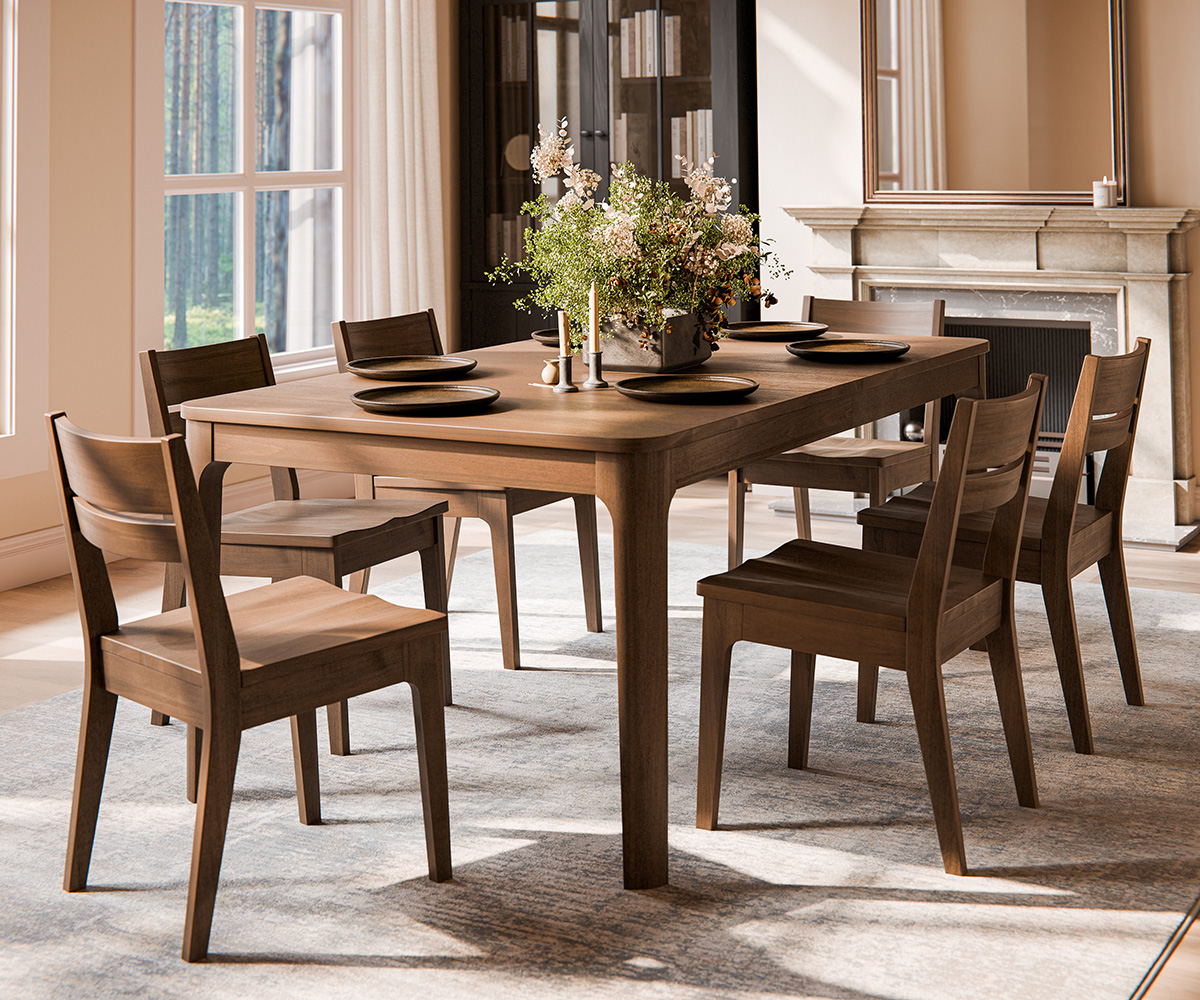 West Point Woodworking Newark Room Setting Brown Maple FC Sandstone Final 1