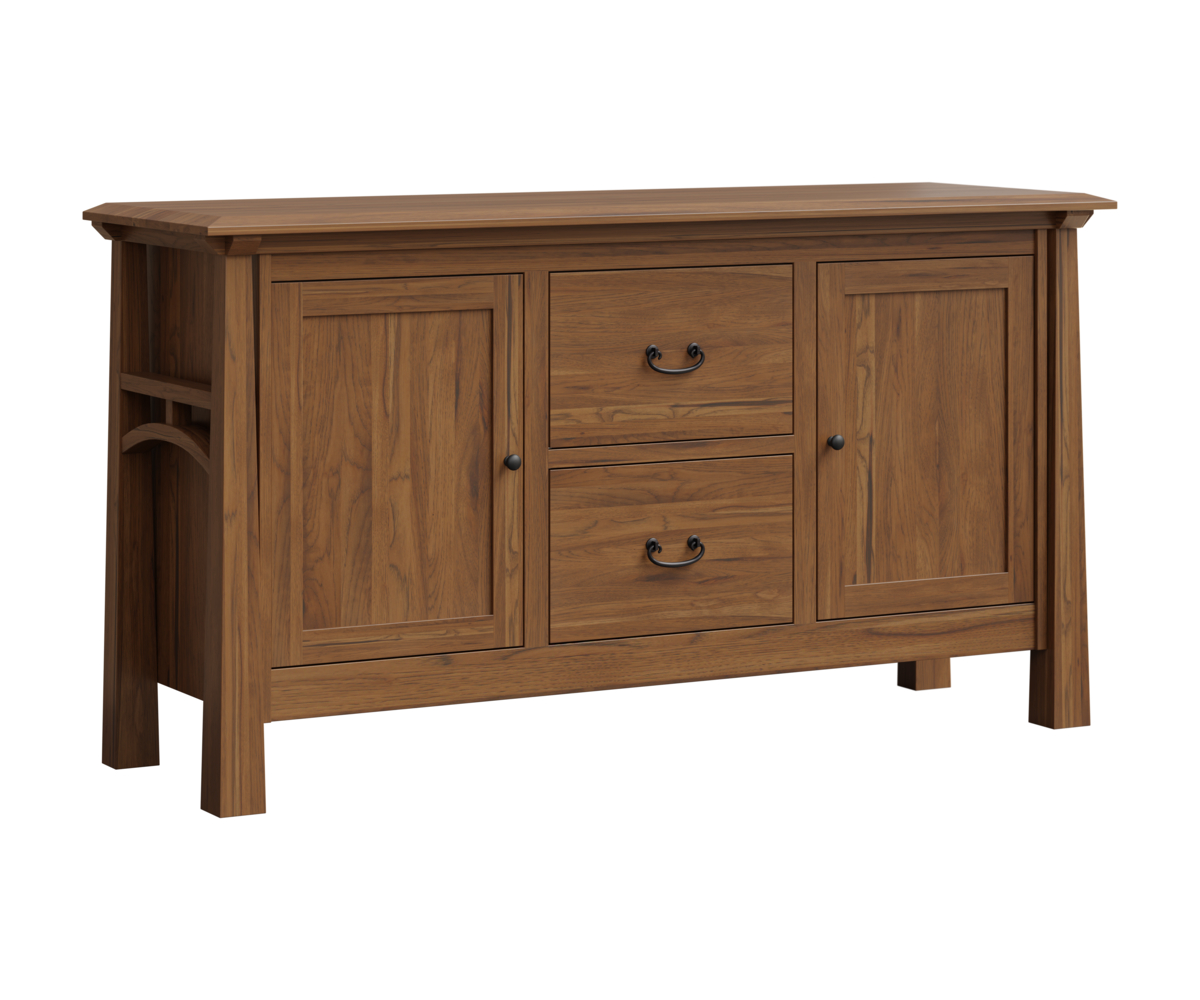 forks valley woodworking artesa lateral file credenza rustic hickory fc hickory almond