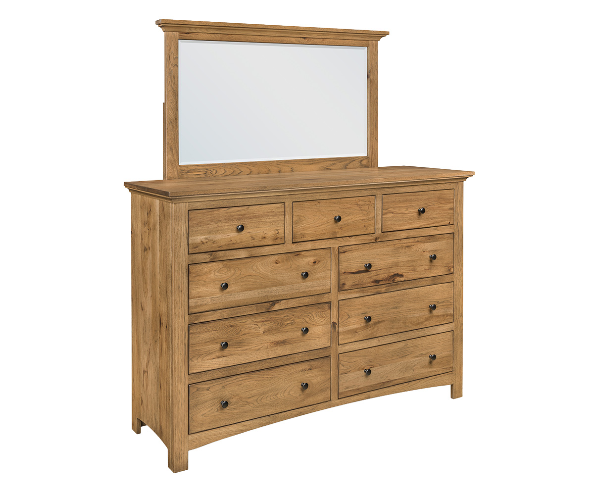 Canton Dresser W 0333 Rustic Hickory with Cappuccino