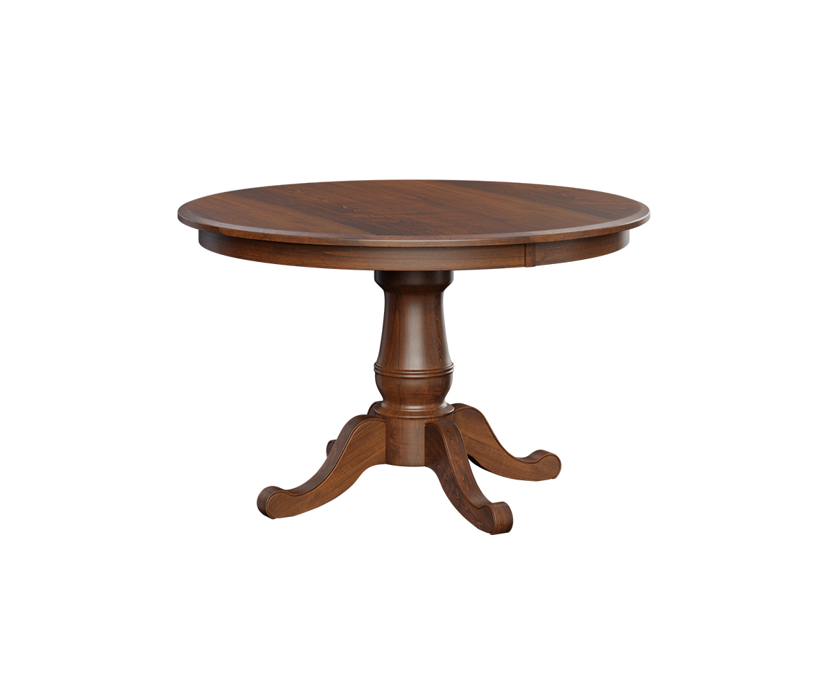 Chancellor Single Pedestal Table Solid Top Brown Maple FC 7992 Asbury Brown Brown Maple FC 7992 Asbury Brown 1