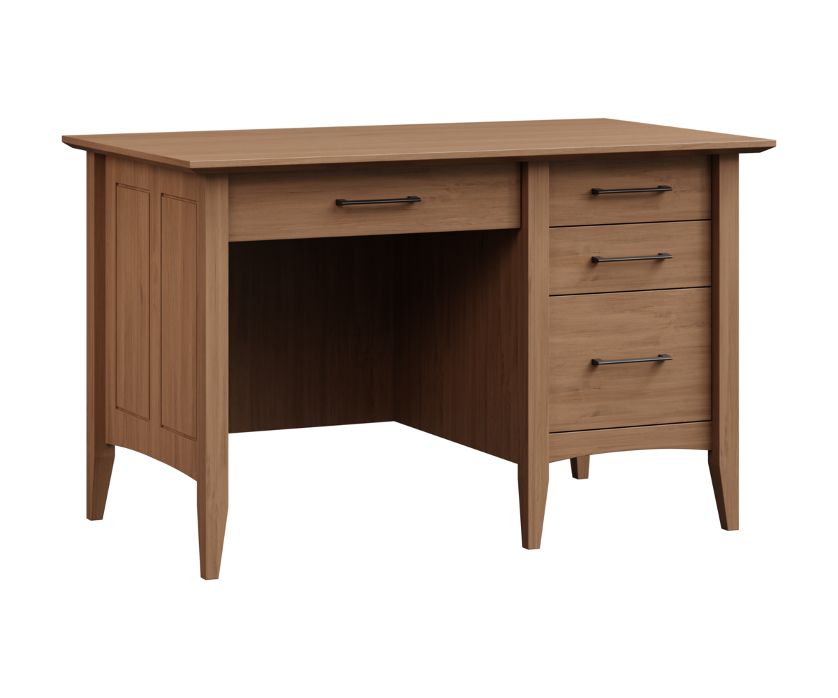 Forks Valley Woodworking Atalntic 460 Desk Brown Maple FC Sandstone