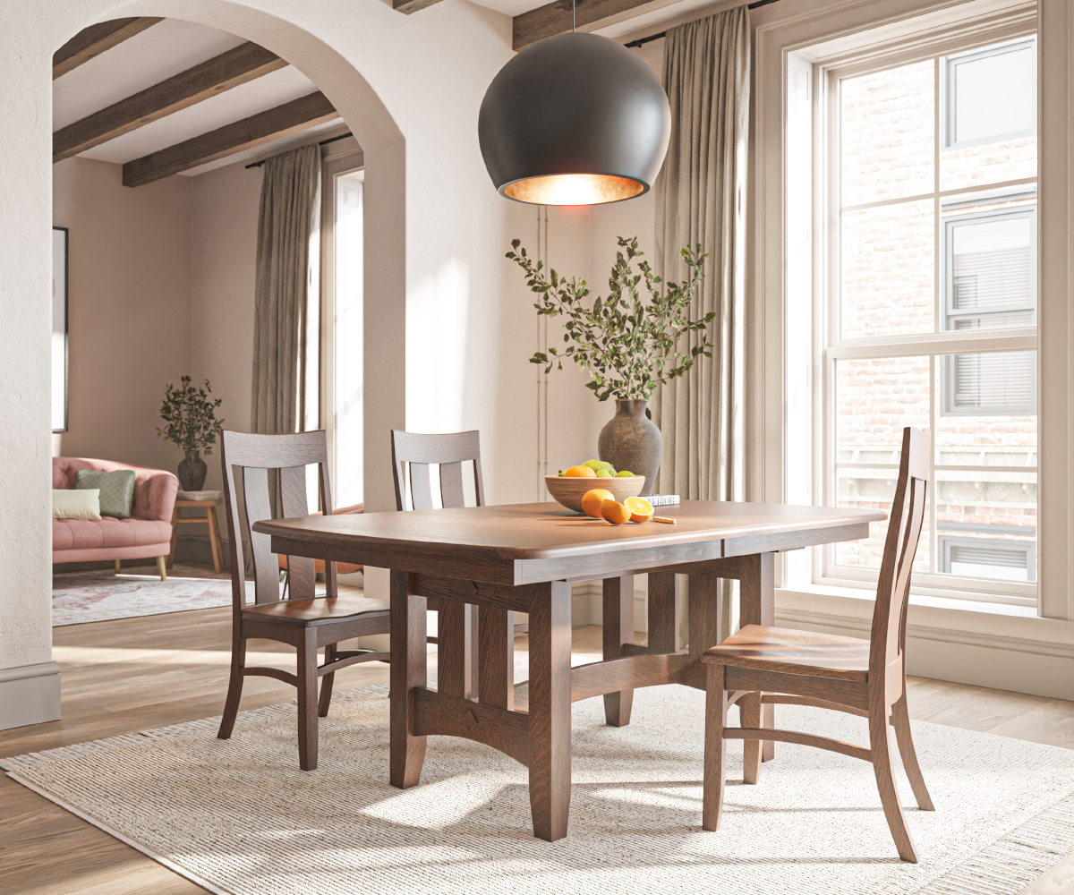 Galena Dining Room Setting QSWO FC 7992 Asbury Brown Cropped