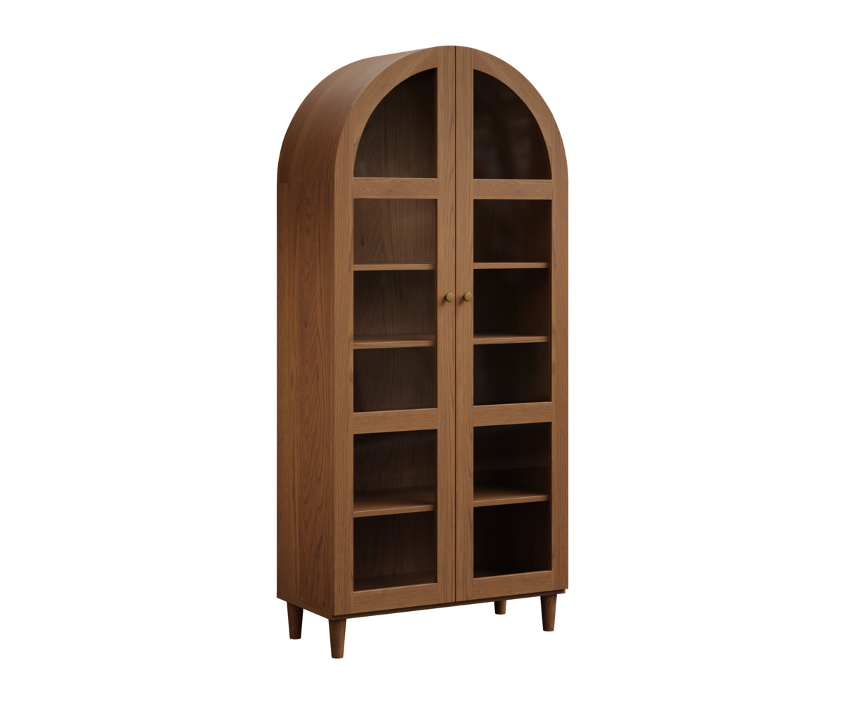 Hoosier Crafts Bentely Cabinet B365530 Legs Base Rustic White Oak OCS Provincial