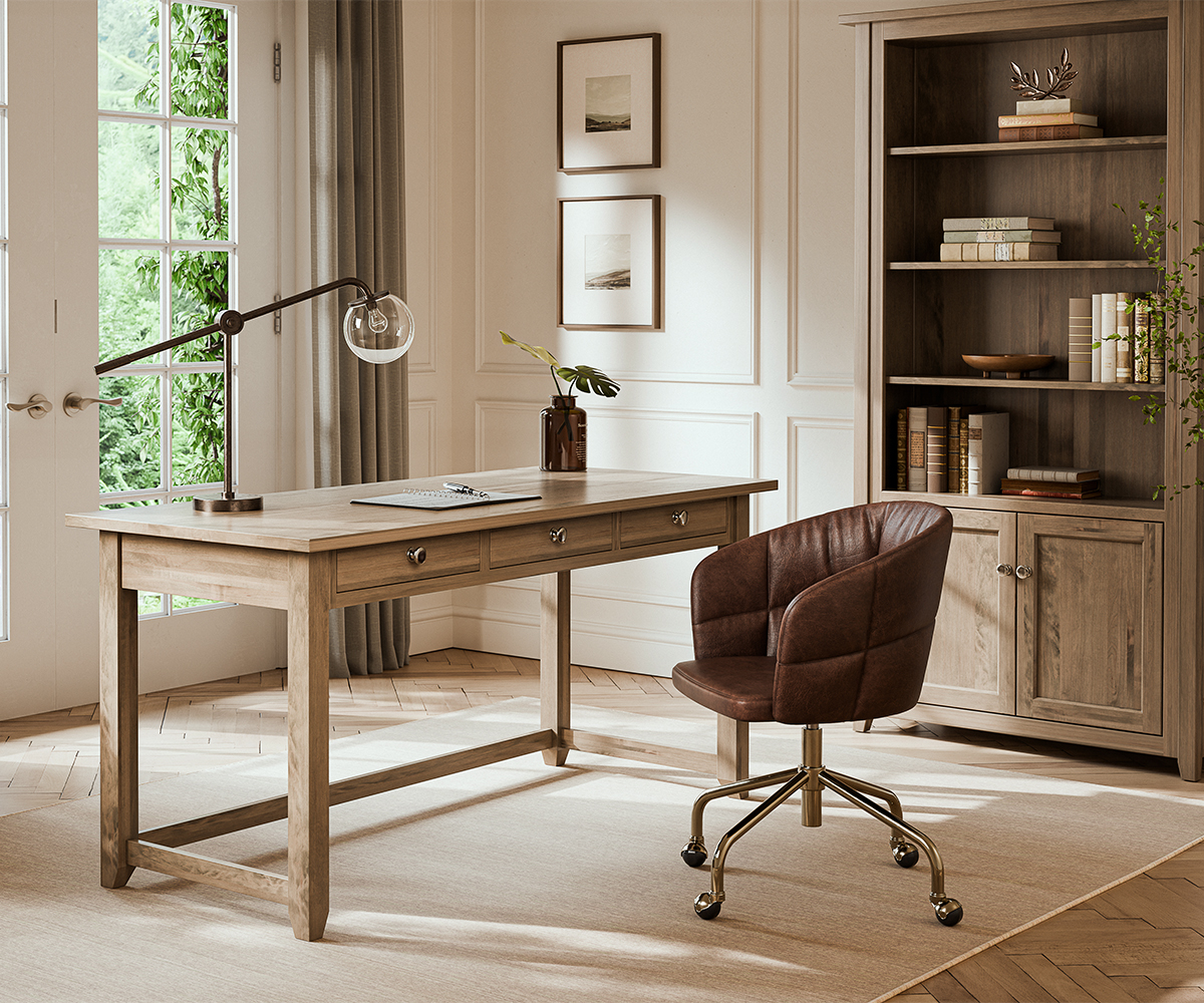 LN Woodworking Premier Collection Room Setting Brown Maple FC 47823 Bel Air FINAL cropped