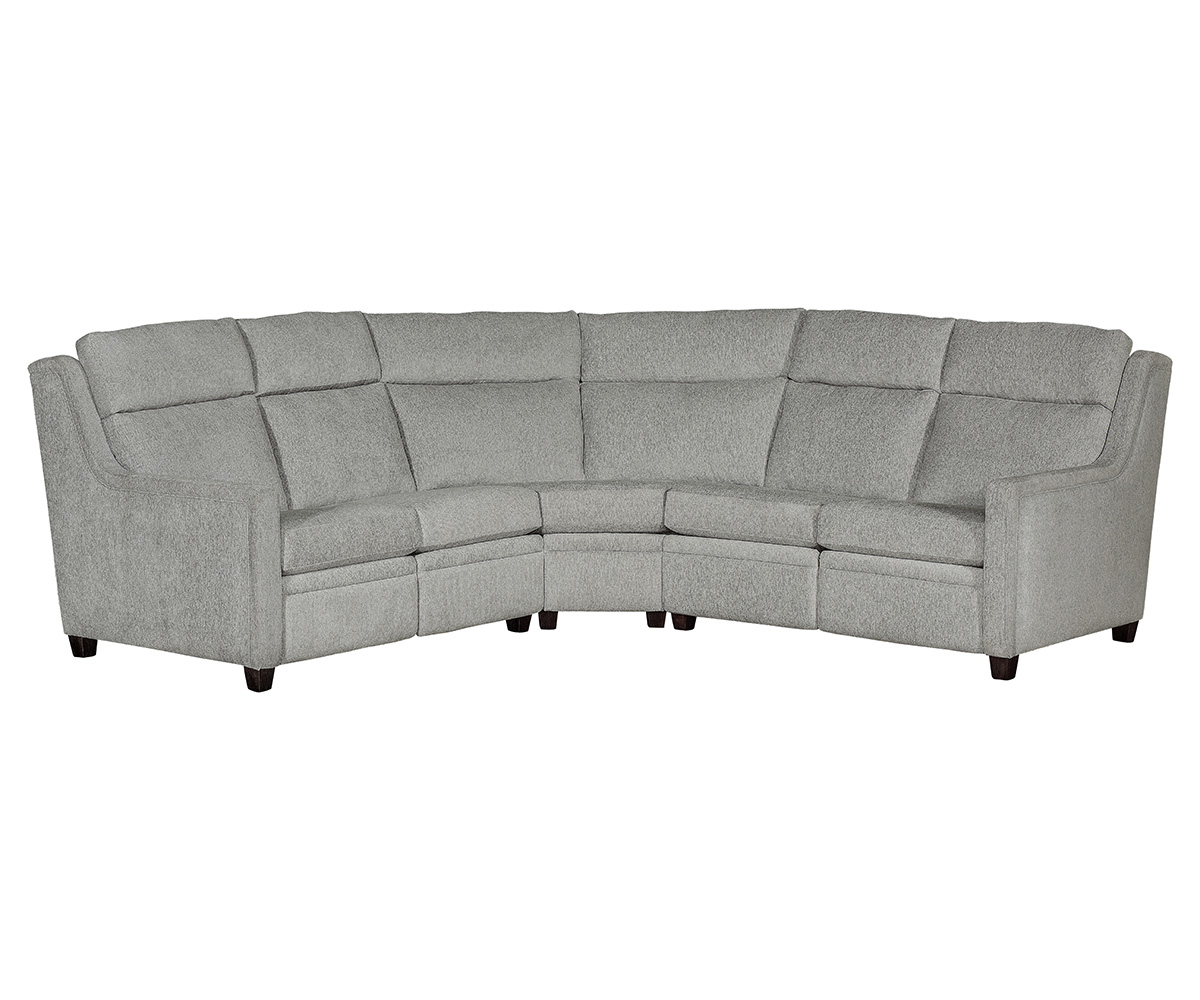 LuxHome Seating Remington LAF Loveseat Reclining with Tilt Headrest Round Corner RAF Loveseat Reclining with Tilt Headr Sleek Arm Setting