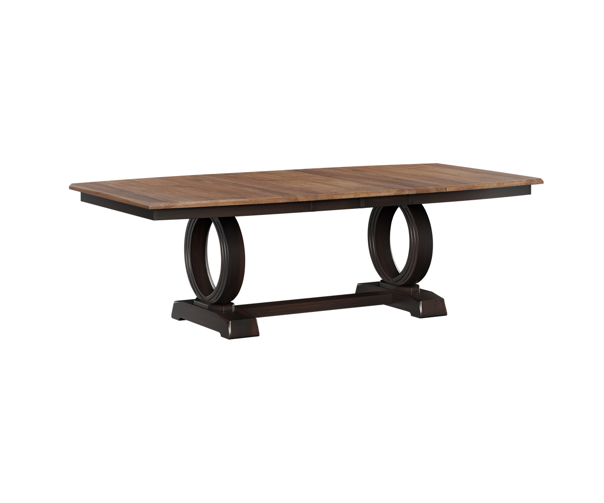 Saratoga Trestle Table 2 Leaf Brown Maple FC 42000 Almond Brown Maple FC 230 Onyx 1