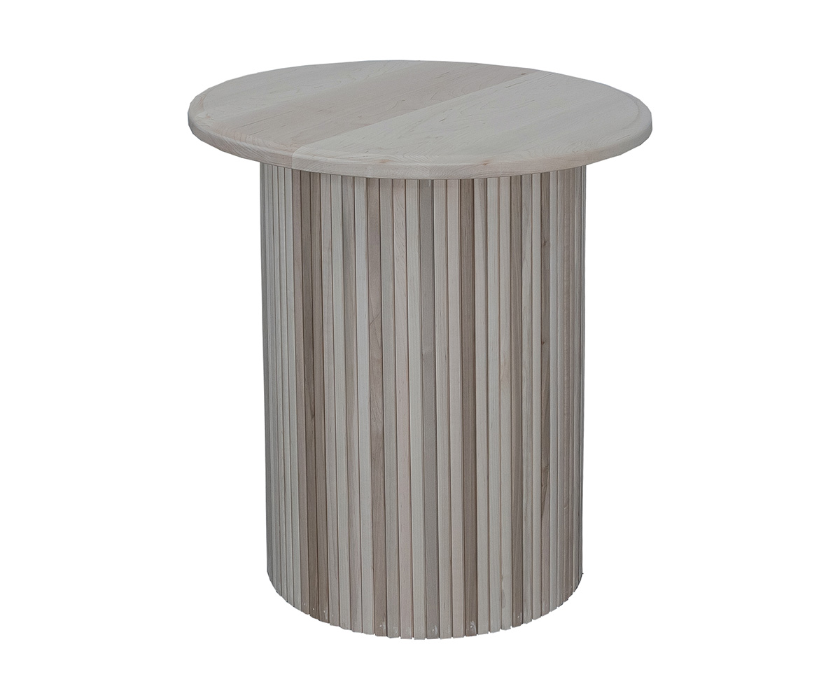 TAM ET Pines Wood Creations Tambour End Table