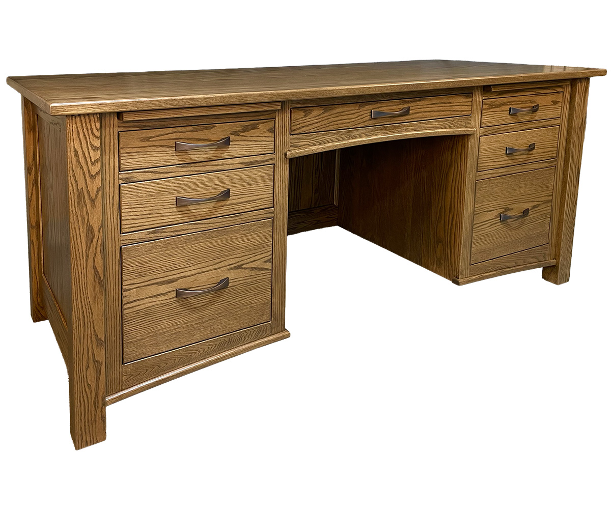 Trenton Front Desk oak edit