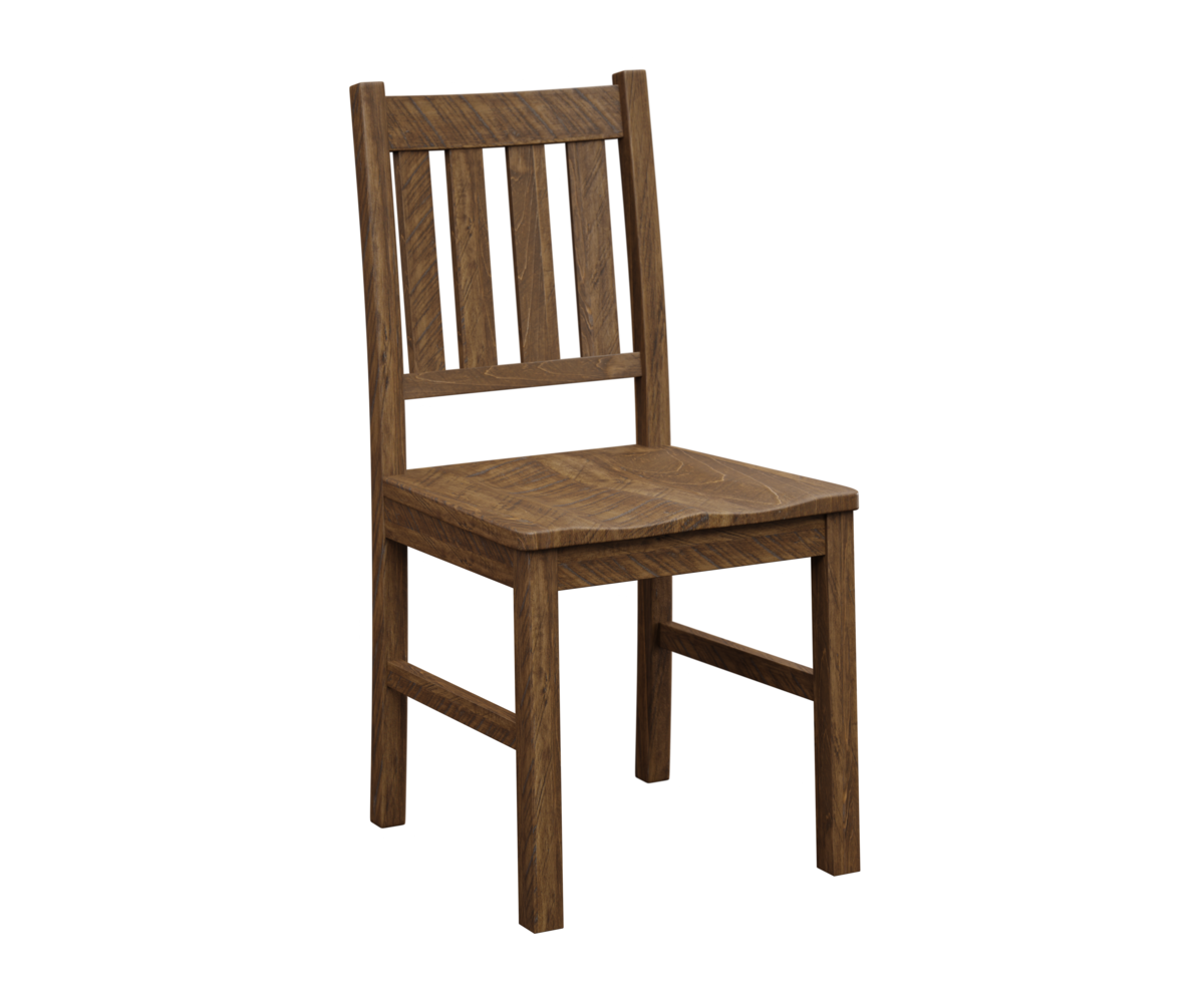 Artisan Chairs Cheyenne Dining Side Chair Rough Sawn Brown Maple FC Almond 1