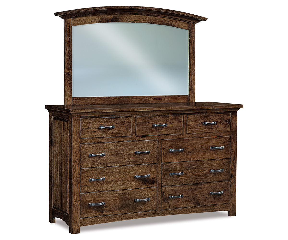 JRW JRAB 073 Abby 9 Drawer Dresser JRAB 031 AR Mirror