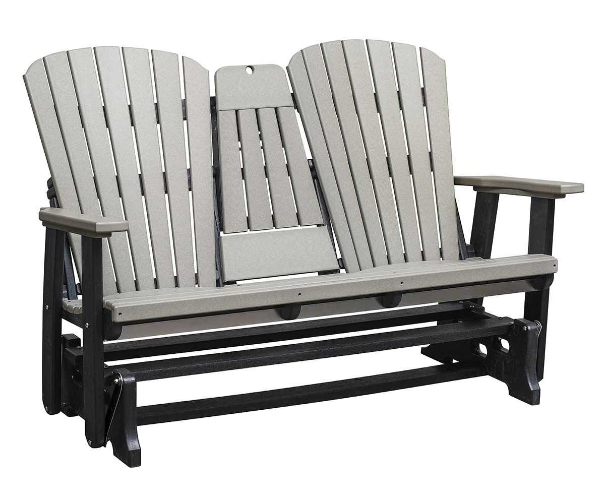 LPF LA Patio 5ft Fan Back Glider Fold Out Cup Holder