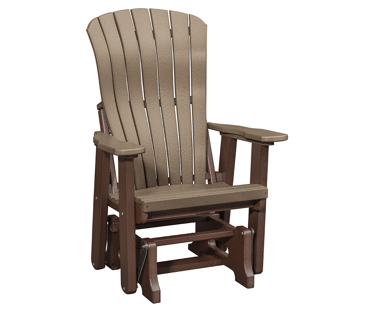 LPF LA Patio Comfy Glider Weatherwood Tudor Brown