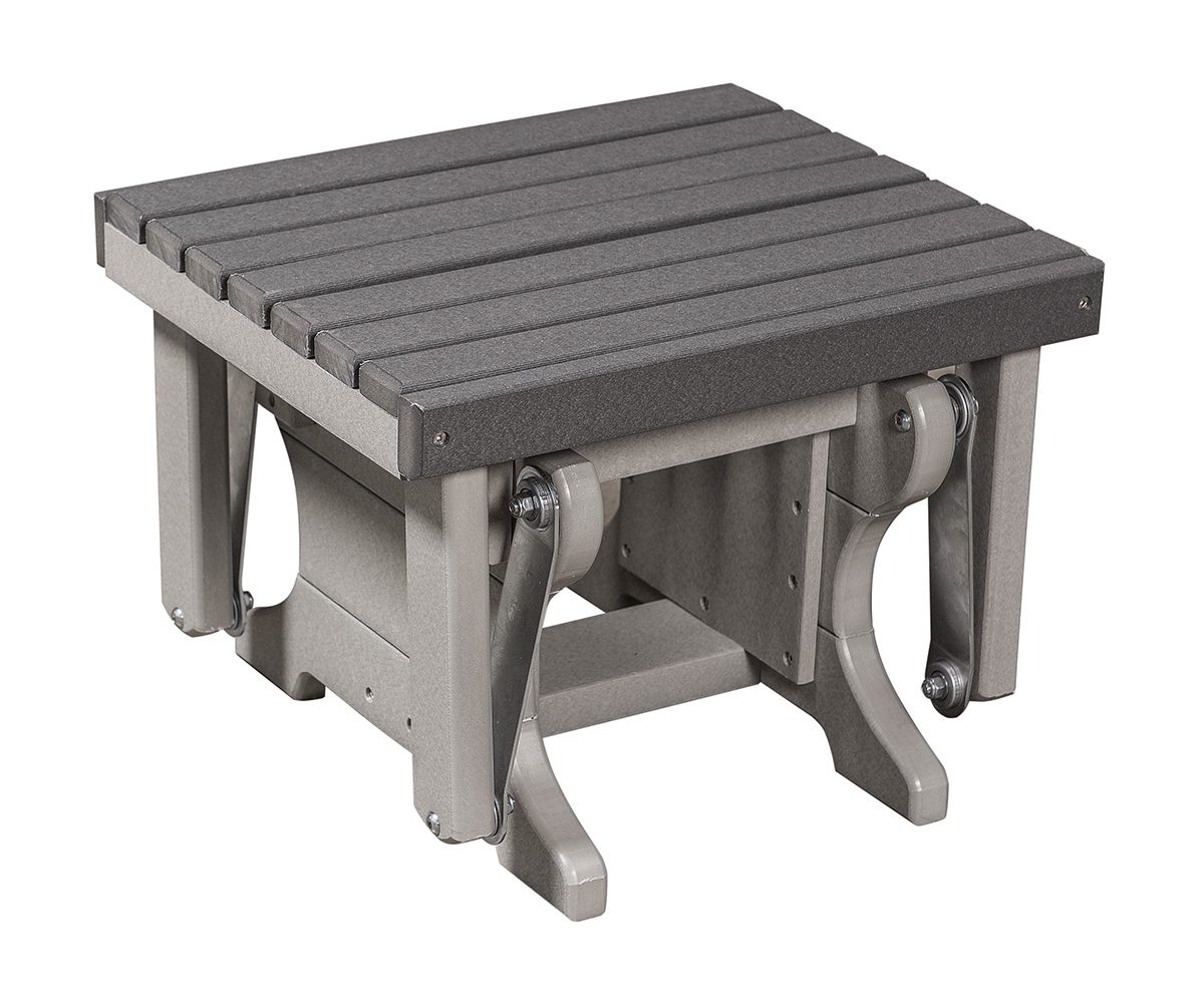 LPF LA Patio Ottoman Light Gray Dark Gray e1775140212705