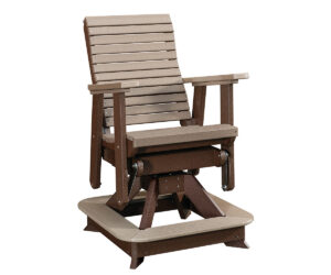 Roll Back Balcony Swivel Glider