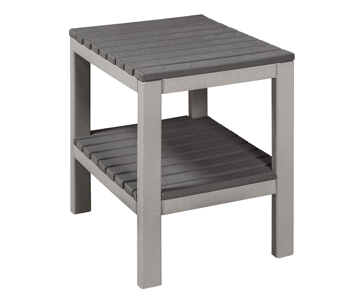 LPF LA Patio Square End Stand Light Gray Dark Gray e1775140198226