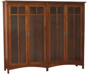 Arts & Crafts Double Bookcase