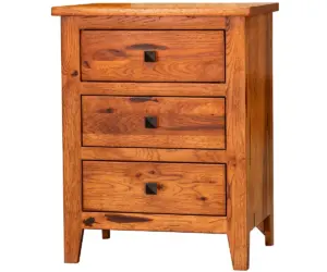 Ridgecrest Flush Mission 3 Drawer Nightstand