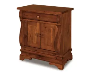 Chippewa Sleigh 1 Drawer 2 Door Nightstand - 25¼"W