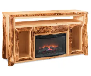 TV Cabinet with Opening & Fireplace