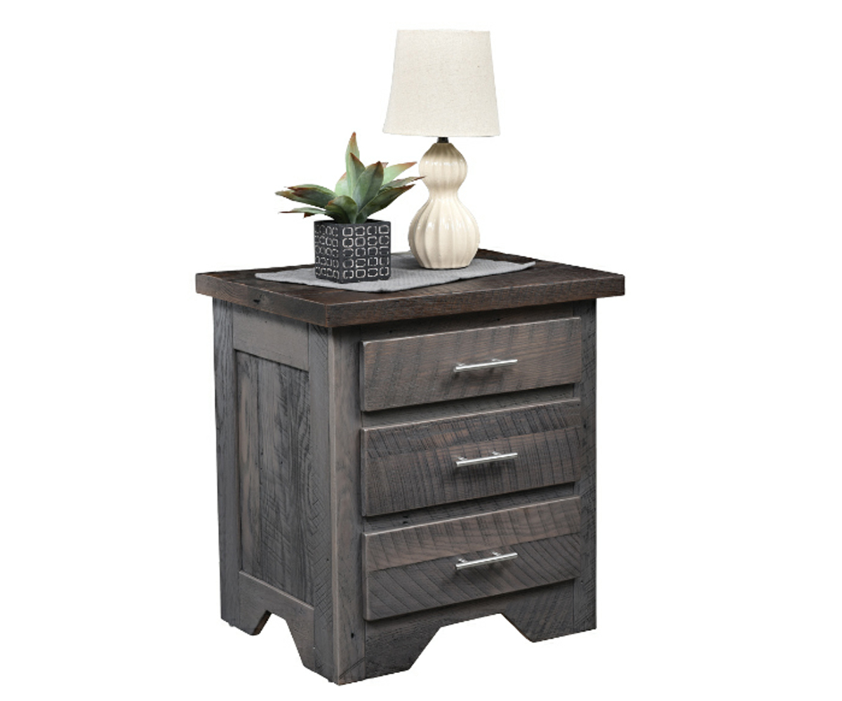 Urban Barnwood Nightstand 3 Drawer