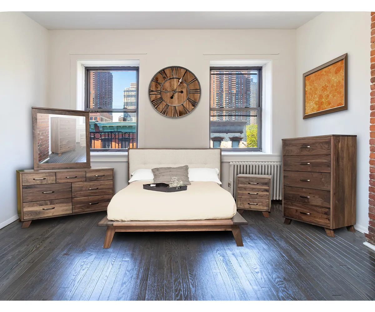 Dakota Fabric Headboard Bed - Image 2